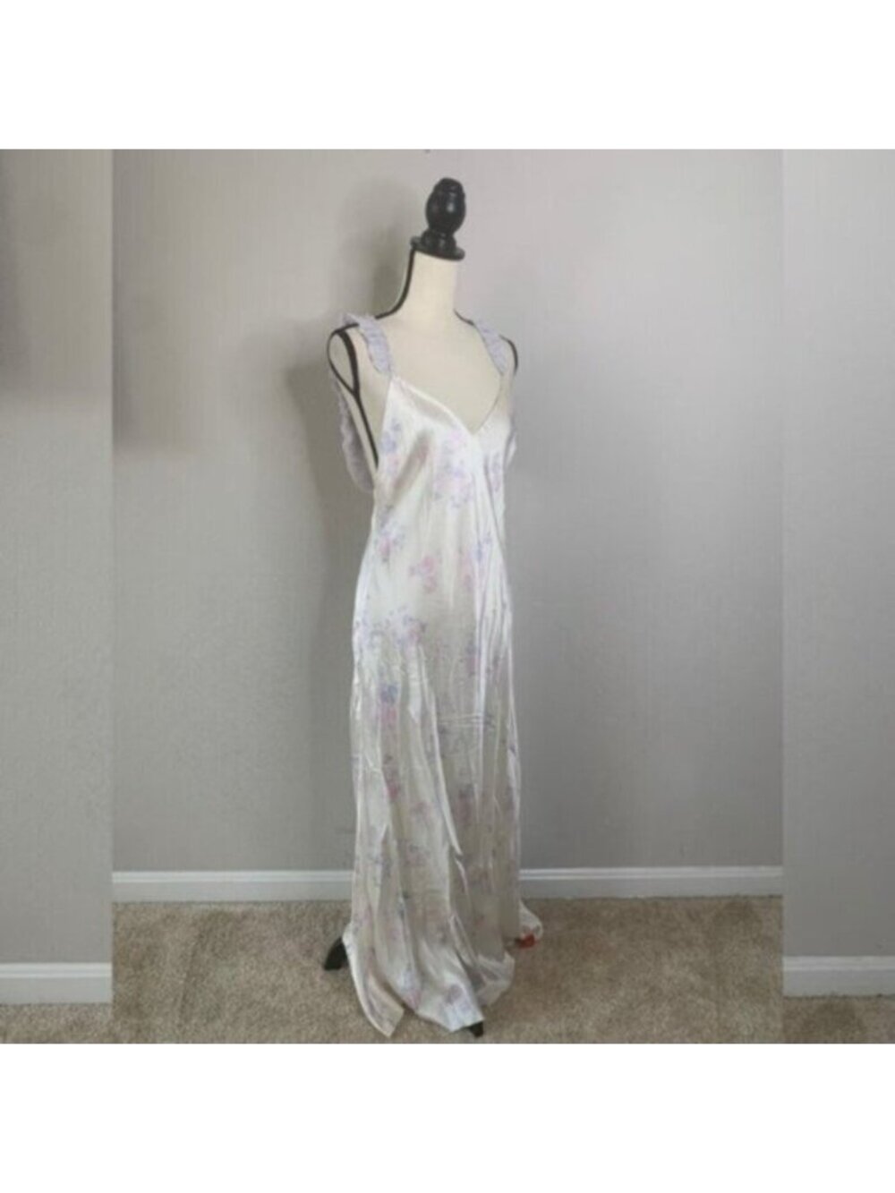 NWT LoveShackFancy Elizabella Lilac Pearl Maxi Dress - Picture 6 of 17
